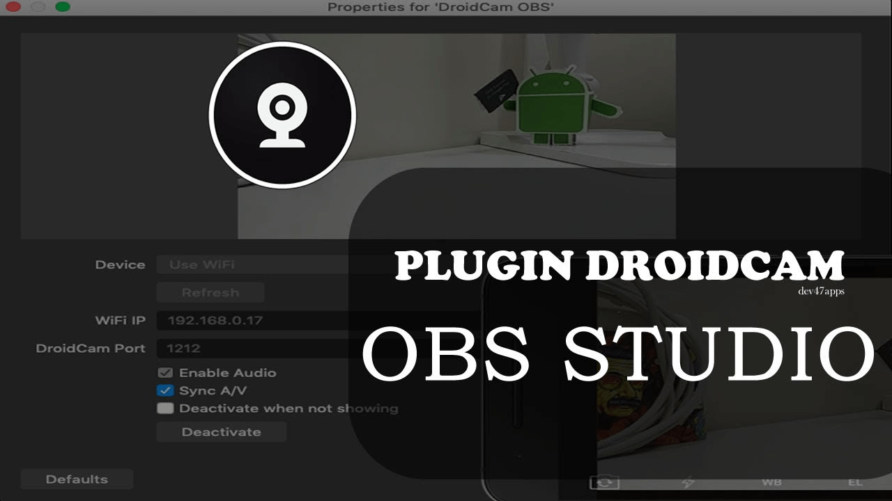 DroidCam OBS